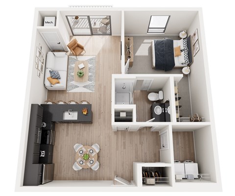 1 Bed 1 Bath at Riverhouse Apartments, Fargo